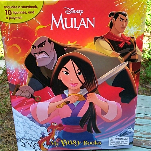 New Disney's Mulan Book & Figurines